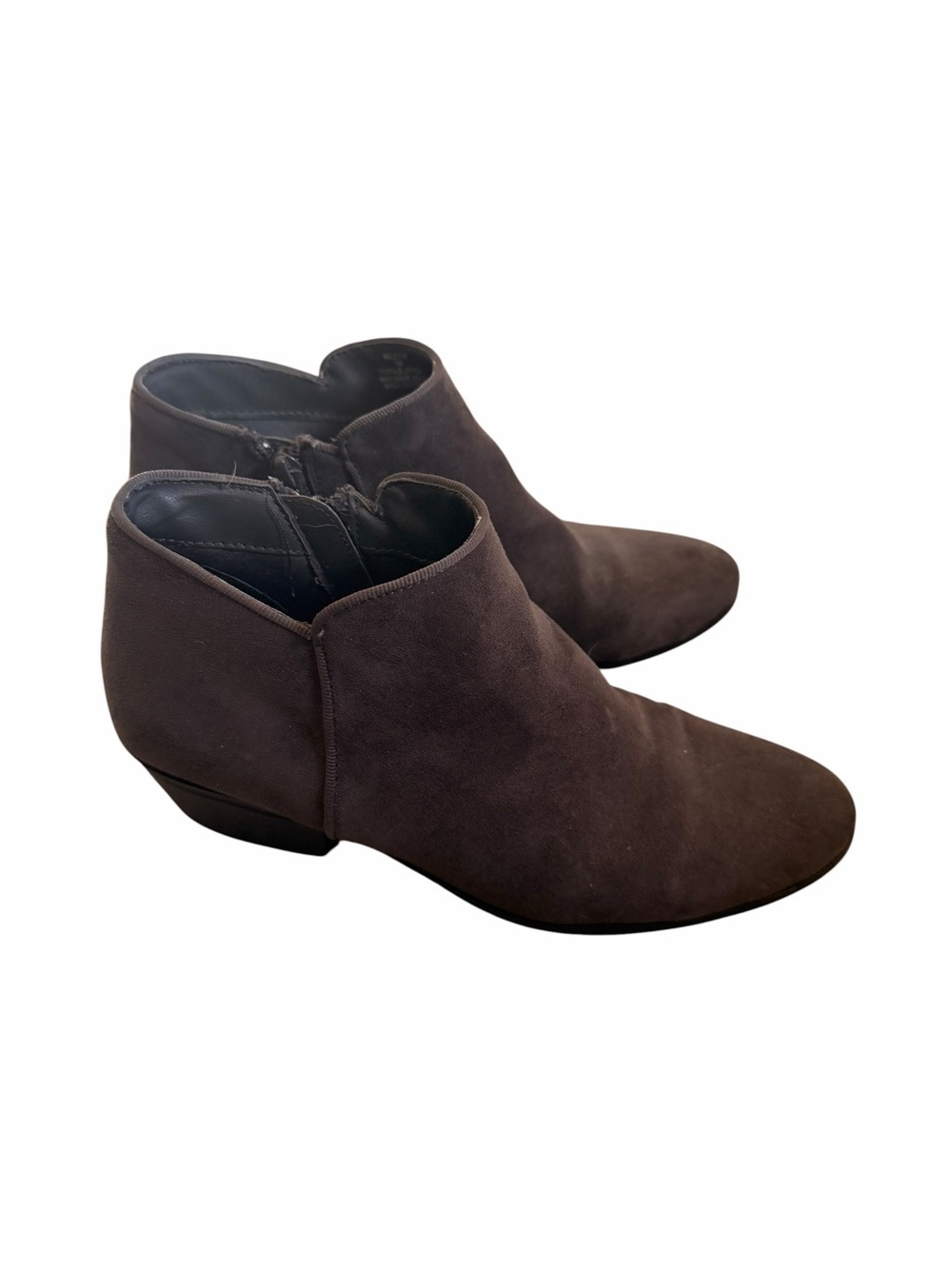 Style & Co. Wileyy Size 7 Ankle Booties WILEYYF1 Faux Brown Suede